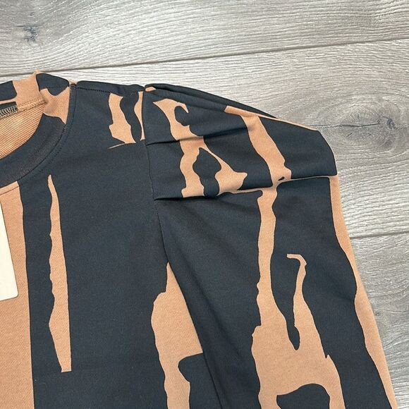 CROSBY By Mollie Burch Bixby Sweater Cotswold Black Brown Size‎ Medium - Picture 4 of 10